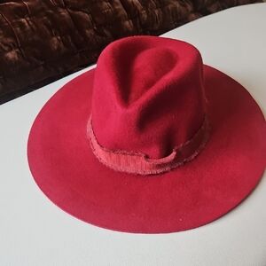 Brixton Red Fedora Hat